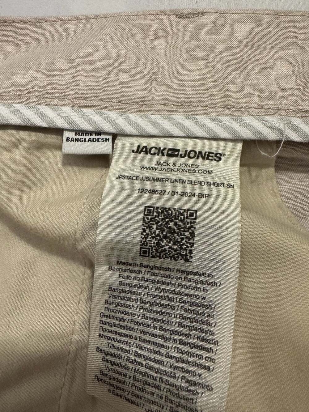 Jack & Jones Pants Studio Linen Blend Shorts Beige xl - Picture 5 of 8